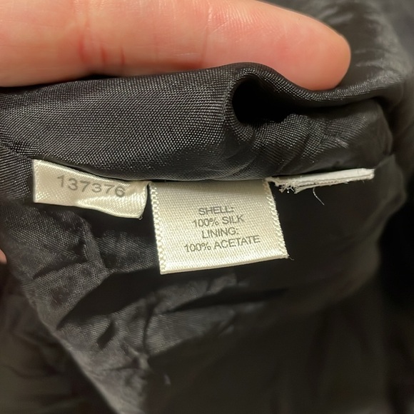 Ann Taylor Women’s Strapless Dress Size 8 100% Silk Black Cocktail Party - Picture 11 of 11